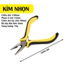 Kìm Mini TSI Sắc Bén 4.5 inch Vàng Đen Mũi Chéo Nhọn Cắt Bấm Bóp Dài 127mm Nặng 90g