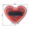 Bộ Linh Kiện Tự Ráp DIY Mạch Led Trái Tim 32 Led 5MM Đã Nạp Code  76x90MM 80G