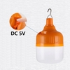 Bóng Đèn LED Tích Điện 100W Kèm Dây Sạc USB Có Móc Treo Màu Cam