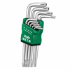 Bộ 9 Cờ Lê Lục Lăng Hoa Mận PZT Thép Cacbon Cứng 1,5 2 2,5 3 4 5 6 8 10MM