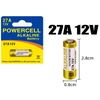 Vỉ 5 Viên Pin 12V 27A Dung Lượng 55mAh Kích Thước 8x28MM Trọng Lượng 9G