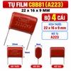 Tụ Đỏ CBB81 2000V 223J 0.022uF 224J 2KV- Sửa Chữa Vợt Muỗi Điện