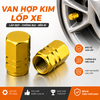 Bộ 4 Nắp Van Bánh Xe Hơi Bằng Hợp Kim Nhôm