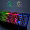 Bàn Phím Máy Tính Gaming Giả Cơ PK100 Có Dây Nút Tròn Led RGB