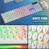 Bàn Phím Máy Tính Gaming Giả Cơ PK100 Có Dây Nút Tròn Led RGB