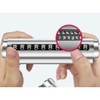 Bảng Số Điện Thoại 7475 Đặt Taplo Ô Tô Dạng Con Lăn Hợp Kim Nhôm 11x3Cm