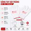 Găng Tay Bảo Hộ Sợi Cotton Trắng - Găng Tay Lao Động Thoáng Khí, Co Giãn, Bảo Vệ Tay Khi Làm Việc