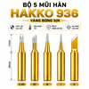 Mũi Hàn Hakko 936 Mạ Vàng Bóng Sịn