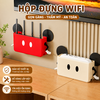 Kệ Treo Tường Đa Năng Dán Tường 2 Mặt Không Cần Khoan – Giá Đỡ WiFi, Ổ Điện, Remote