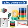 Băng Dính Điện ASSA 50 Mét Cách Điện Chống Thấm Nước Chống Cháy PVC