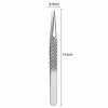 Nhíp Kẹp Gắp Linh Kiện TKC Trắng Bạc Họa Tiết Kim Cương Dài 13CM 15G