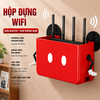 Kệ Treo Tường Đa Năng Dán Tường 2 Mặt Không Cần Khoan – Giá Đỡ WiFi, Ổ Điện, Remote