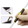 Bộ 6 Thanh 2 Đầu Tay Cầm Bọc Nhựa Màu Vàng Mở Điện Thoại Di Động Bằng Thép Không Rỉ Dài 150mm Nặng 75g