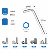Bộ Lục Giác Chữ L Mini 2mm 3mm 4mm – Khóa Allen Lục Giác Thép Cứng Độ Bền Cao