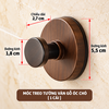 Móc Treo Đồ Dán Tường Vân Gỗ Không Cần Khoan – Móc Treo Đồ Chịu Lực Cao, Móc Dán Tường Nhà Tắm, Nhà Bếp
