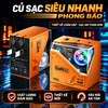Bộ Sạc Nhanh Storm Flash 30W Kèm Quạt RGB – Củ Sạc USB-C PD3.0, 3 Cổng USB-C/USB-A