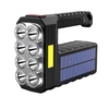 Đèn Pin W16 COB Năng Lượng Mặt Trời 8 Led Chiếu Xa 100 Mét Pin 1200mah Kích Thước 6x12x16.5cm Nặng 271g