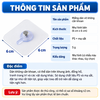 Miếng Dán Móc Treo Tường 6x6cm – Không Khoan Không Đục Tường, Treo Đồ Trang Trí