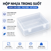 Hộp Nhựa Trong Suốt Có Nắp 22x17.7x6.3CM - Hộp Đựng Linh Kiện, Ốc Vít, Dụng Cụ DIY