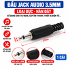 Đầu Jack Audio 3.5mm Đực – Jack Âm Thanh 3.5mm Stereo Hàn Dây, Vỏ Nhựa Chống Gãy, Dùng Cho Tai Nghe & Loa