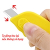 Móc Khóa Dạng Dao Cắt Giấy Mini Tự Động Rút Đóng An Toàn