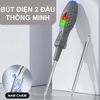 Bút Thử Điện Thông Minh TX 4 Cạnh Và 2 Cạnh 2 Trong 1 Màu Xám Đầu Xanh Đo Từ 6V Đến 250VCC Trọng Lượng 42G