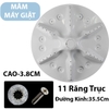 Mâm Máy Giặt Kèm Ốc Vít C3 Bàn Xoay Máy Giặt Nhựa ABS Đường Kính 35.5Cm Cao 3.8Cm Số Bánh Răng Trục 11 Răng