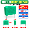 Tụ MPP92 223J 2000V 2KV Điện Trở Điện Áp Cao Vỏ Nhựa Màu Xanh Lá