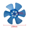 Cánh Quạt Nhựa DM 6 Cánh Xanh Dương 10INCH Kích Thước 230MM Đường Kính Lỗ Tròn 8MM