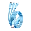 Bộ Củ Cáp Sạc 3 Đầu Xanh XBCA Sạc Siêu Nhanh 120W Truyền Dữ Liệu 2M