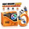 Bộ Sạc Nhanh Storm Flash 30W Kèm Quạt RGB – Củ Sạc USB-C PD3.0, 3 Cổng USB-C/USB-A