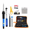Bộ Mỏ Hàn 60W Điều Chỉnh Nhiệt Độ 15 Món Bộ Dụng Cụ Hàn Điện Tử Đầy Đủ