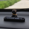 Bảng Số Điện Thoại Ô TÔ BĐB Chó Bulldog Nhựa ABS Kích Thước 13x7CM