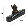 Bảng Số Điện Thoại Ô TÔ BĐB Chó Bulldog Nhựa ABS Kích Thước 13x7CM