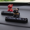 Bảng Số Điện Thoại Ô TÔ BĐB Chó Bulldog Nhựa ABS Kích Thước 13x7CM