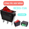 Công Tắc Bập Bênh KCD3 Nhấn Giữ 15A 3 Chân Có Đèn Báo Led