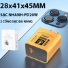 Củ Sạc Điện Thoại SCK Sạc Nhanh PD20W Cổng Sạc Kép USBA Và TypeC Kích Thước 28x41x45MM