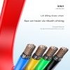 Cáp Sạc Điện Thoại Cuộn Rút MR 5A Truyền Dữ Liệu Kiêm Giá Đỡ Dài 120CM Nặng 70G