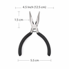Kìm Mũi Nhọn Màu Đen 4.5 Inch – Kìm Kẹp Linh Kiện, Dây Điện Mini Chính Xác