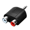 Đầu Jack RCA Chuyển Đổi Audio 3.5mm Ra AV Chuyển Đổi Âm Thanh Một Sang Hai Mạ Vàng
