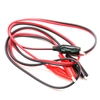 Bộ 2 Dây Kẹp Cá Sấu Đen Đỏ Dài 1M Đầu Kẹp 45MM