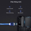 Cáp Sạc Nam Châm 3 Đầu Có Đèn LED - Dây Dù Chống Gãy - Sạc Nhanh An Toàn