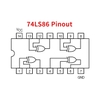 IC Logic 74LS86 DIP14