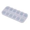 Hộp Nhựa 12 Ngăn 12 Lắp Đậy Độc Lập Đánh Số Thứ Tự Tháo Rời Kích Thước 1x5x13Cm