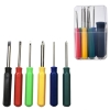 Bộ 6 Tua Vít 6 Màu Đựng Trong Hộp Nhựa 6x10Cm Trọng Lượng 68G