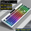 Bàn Phím Máy Tính L102 Hiệu Ứng Led RGB Phím Êm Không Có Tiếng Dây USB 150CM Dài 40x156x410MM Nặng 1098G