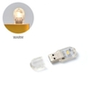 Đèn Led USB 2 Led Chiếu Sáng Làm Đèn Ngủ Đèn Làm Việc Vỏ Trong Siêu Sáng Kích Thước 18x43mm
