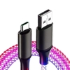 Cáp Sạc Phát Sáng 3 Đầu BHB RGB 7 Màu Truyền Dữ Liệu Sạc Nhanh PD Dài 1m Công Suất Tối Đa 66W