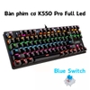 Bàn Phím Cơ Gaming K550 Pro Full Led 7 Chế Độ Màu 87 Phím Blue Switch