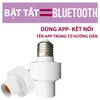 Bộ Đui Bóng Đèn Và Điều Khiển Từ Xa EVN Hẹn Giờ Bật Tắt 100W 220VCC